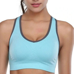 Sports Bra Racerback Light Blue Sports Bra NWT